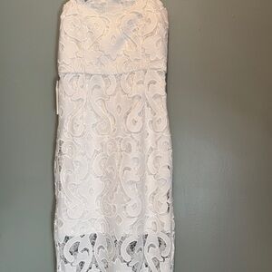 Bardot Elegant White Lace Dress